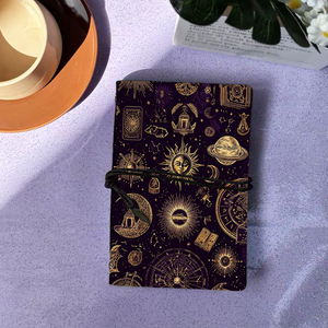 A6 Cuaderno hecho a mano Cálido regalo de Halloween para vecinos Adecuado para la planificación de fiestas y notas divertidas con Sun Moon Planet Star C - Product Image 1
