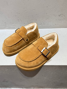 Bottines d'hiver pour femmes de style européen, nouvelles arrivées 2025, dessus en daim de vache, doublure en fourrure, mélange de laine et de cachemire - Product Image 6