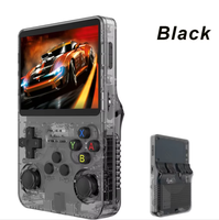 Konsol Video Game Retro R36S, sistem Linux genggam 3.5 inci layar IPS portabel, pemutar Video Game 128GB