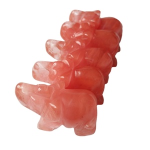Pi&egrave;ces de d&eacute;coration d'animaux en <strong>pierre</strong> d'&eacute;l&eacute;phant, marbre, Sodalite, pi&egrave;ces de bonne qualit&eacute; sculpt&eacute;es pour la maison, - Product Image 4