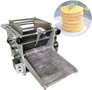Mesin pembuat tortilla elektrik otomatis 17/21cm, mesin pembuat tepung jagung chapati tortilla elektrik untuk dijual
