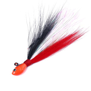 Señuelo de Pesca con Cabeza de Jig de <span class=keywords><strong>Pelo</strong></span> de Ciervo de 85g, Estilo <span class=keywords><strong>Hombre</strong></span> Barbudo, Señuelo de Lanzamiento sin Anzuelos para Pesca en Agua Dulce y Salada - Product Image 5