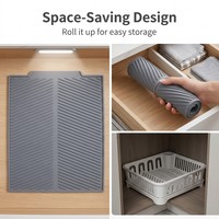 Tapis de drainage antidérapant réutilisable en silicone écologique classique pour la cuisine domestique