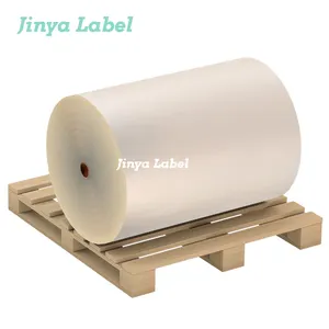Fabrika doğrudan satmak doğrudan sıcaklık etiketi hamuru kağıt stok hammadde su geçirmez Jumbo master etiket rulosu