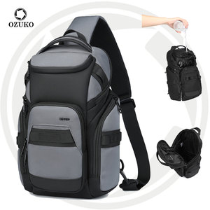 <span class=keywords><strong>OZUKO</strong></span> 9809 Bolso <span class=keywords><strong>Bandolera</strong></span> Ligero de Moda para Exteriores, Bolso de Mensajero Cruzado para Hombre, Elegante y Resistente al Desgaste, Bolso de Hombro - Product Image 1