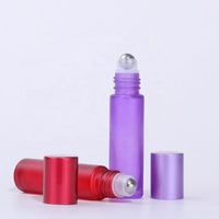 Bouteilles de petit pain en verre quantité minimale de commande bas personnalisables de 5ml 10ml pour l'emballage cosmétique coloré de parfum et d'huile essentielle