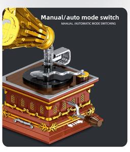 Yuechuang DIY TOY Phonograph Music Manual for Player <b>Plastic</b> Puzzle Assembly Building <b>Block</b> Toy Model 14 Years & up - Product Image 3
