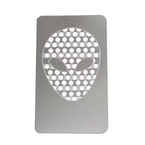 Cartes de broyeur d'herbes et de tabac en acier inoxydable, accessoires de fumeur personnalisés, cartes de crédit professionnelles - Product Image 5