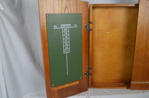 Commercial Grade Solid Wood Dartboard Cabinet Set - High-End Display <strong>Case</strong> with Accessories for Pub &amp; Gym Games - Product Image 4