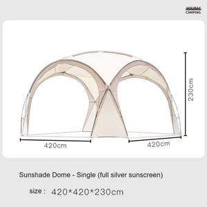 8-10 Person Camping <b>Tent</b> Silver Coated New <b>Tent</b> Design Rainproof Sunscreen Sunshade Portable <b>Gazebo</b> - Product Image 2