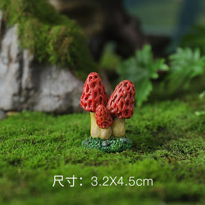 Encanto decorativo de resina 3D moderno, adorno de hongo de jardín de plástico Artificial a la moda para la decoración de la Mesa del hogar y el coche - Product Image 6