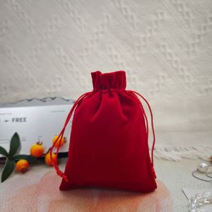 กระเป๋าผ้ากำมะหยี่สีสันสดใสหรูหราสำหรับใส่เครื่องประดับ  แบบมีเชือกผูก  สำหรับใส่ของขวัญหรือเครื่องสำอาง  ลดราคาพิเศษ - Product Image 6