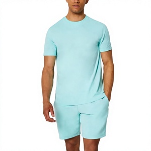 Custom Men Plain <b>T</b> <b>Shirt</b> Shorts Set Cotton Summer Activewear OEM ODM Manufacturer - Product Image 6
