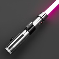 Pedang Laser Nexussabers Anakin Skywalker, Gagang Logam, Bilah Kuat dan Tahan Lama, Warna Berubah Tak Terbatas, Mainan Pedang Laser Berkualitas Tinggi
