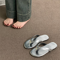 Tongs plates tendance pour femmes, style Instagram, pour l'été, imprimé léopard, sandales de plage, chaussures pour femmes