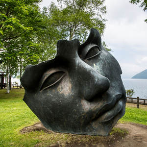 Famosa Igor Mitoraj di Strada All'aperto di Arte Astratta del Metallo Faccia di Bronzo Scultura per Deco - Product Image 2