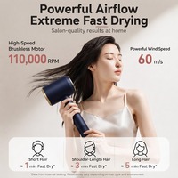Sèche-cheveux sans lame à haute vitesse certifié RoHS, sèche-cheveux haute vitesse avec diffuseur