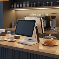 Caisse enregistreuse POS économique avec système d'exploitation Windows et Android, tiroir-caisse pour restaurants, modèle S01, garantie 1 an, processeur Intel