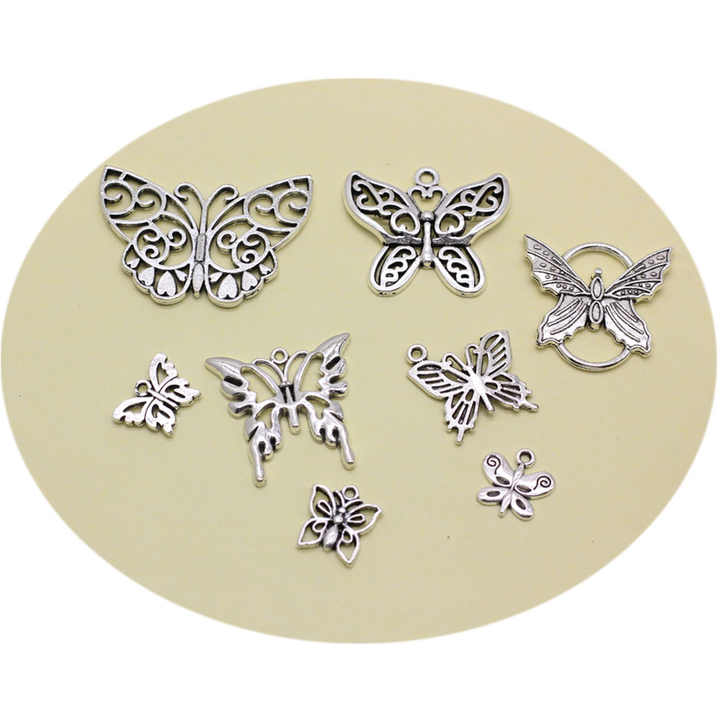 60 Ciondoli In Argento Tibetano Per Fai Da Te - Per Collane, Bracciali, Orecchini E Regali - Foto 9