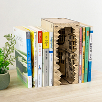 Vente flash Jouet éducatif DIY & Cadeau d'anniversaire Kit de puzzle en bois pour appui-livres