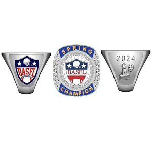 แหวนแชมป์กีฬาเยาวชนแบบกำหนดเองแหวนแชมป์เบสบอลเยาวชน - Product Image 2