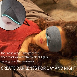 Mascherina per Dormire in Cotone con Custodia Inclusa, Vendita Calda, Contattare per Personalizzazione Logo o Confezione - Product Image 4