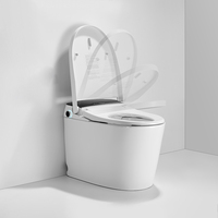WC intelligent en céramique K1 Aodi One Piece avec chasse automatique, siphon en S, réservoir d'eau intégré dissimulé et anti-refoulement
