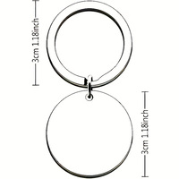 Vente en gros de porte-clés personnalisés avec des versets bibliques chrétiens inspirants, PSALM 91, pendentif rond, porte-clés unisexe classique pour cadeau