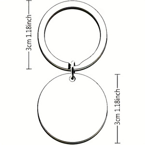 Vente en gros de porte-clés personnalisés avec des versets bibliques chrétiens inspirants, PSALM 91, pendentif rond, porte-clés unisexe classique pour cadeau - Product Image 2