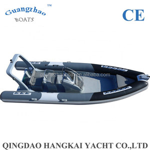 Modernes 22-Fuß-Schlauchboot mit tiefem V-Boden aus Fiberglas und Deluxe-<span class=keywords><strong>Badeplattform</strong></span> für Buchtkreuzfahrten - Product Image 2