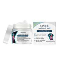 Laniska Vente en Gros Marque Blanche Crème Efficace 50G à l'Acide Hyaluronique pour le Soulagement des Douleurs Articulaires et Osseuses, Crème pour les Douleurs aux Genoux et Articulations