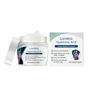 Laniska Venta al por mayor Etiqueta privada 50G Ácido hialurónico eficaz Crema <span class=keywords><strong>para</strong></span> aliviar los huesos <span class=keywords><strong>de</strong></span> las articulaciones Crema <span class=keywords><strong>para</strong></span> el <span class=keywords><strong>dolor</strong></span> <span class=keywords><strong>de</strong></span> <span class=keywords><strong>rodillas</strong></span> y articulaciones - Product Image 2