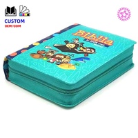 Produsen Percetakan Buku Alkitab OEM, Alkitab Spanyol dengan Ritsleting Kustom, Kertas Alkitab Ultra Tipis, Pabrik Cetak Offset