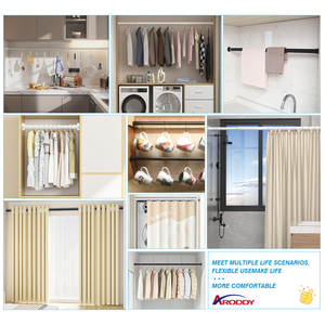 ARODDY 40-70cm Varilla <span class=keywords><strong>de</strong></span> tensión corta blanca Poste telescópico barato Ventana <span class=keywords><strong>de</strong></span> armario ajustable Material ABS Diseño simple Estilo Primavera - Product Image 4