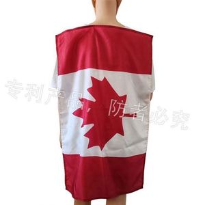 T-shirt personnalisé 2026 Canada Sports Soccer imprimé drapeau national, écologique, extensible dans les deux sens, pour les fans de football - Product Image 2