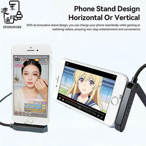 Cable de Carga Rápida STONGWIRE ST-100 240W 2026 con Soporte para Teléfono, Trenzado de Nylon, USB-C PD3.1 E-MARKER para iPhone 17, Computadora y Cámara - Product Image 2