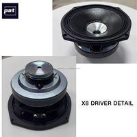 Altavoz Coaxial Pasivo de 2 Vías Pat X8, Altavoz Portátil de 8 Pulgadas de Alta Potencia, Rango Completo, Resistente al Agua, Audio de Alta Resolución para Escenario