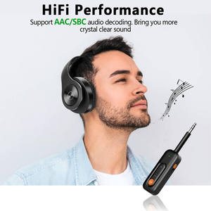 HG adaptor Audio <span class=keywords><strong>Bluetooth</strong></span> BT5.3, 2-in-1 AUX 3.5mm Jack pemancar penerima <span class=keywords><strong>bluetooth</strong></span> untuk headphone berkabel - Product Image 6