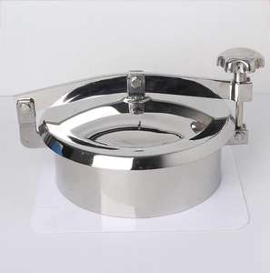 KQ 하이 퀄리티 스테인레스 스틸 SS304 316L 탱크 압력 용기 159-700mm Inox 위생 라운드 맨홀/맨웨이 커버 식품 등급 - Product Image 2