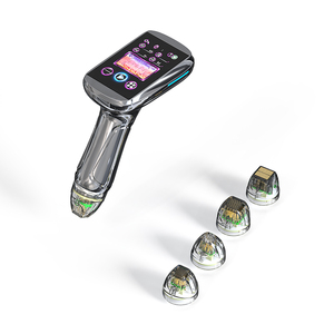 4 embouts de remplacement pour crème anti-âge portable avec micro-aiguilles énergisantes et refroidissement par air - Micro-lifting et tonification du visage doré - Product Image 1