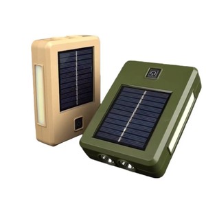 Handheld Flashlight Solar Powered Rechargeable Led Light Emergency Camping Lamp With Hand Crank Generator 18650 Battery - Product Image 2