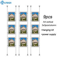 LITSIGN LS S1 Panneau numérique mural éco-responsable à écran haute luminosité avec cadre, boîte à lumière LED rétroéclairée pour porte