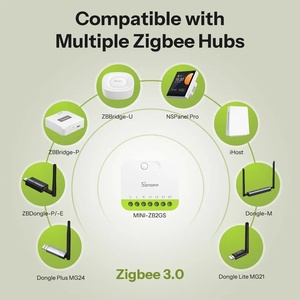 Interrupteur intelligent Zigbee SONOFF MINI-ZB2GS MINI <span class=keywords><strong>DUO</strong></span> 2 voies, contrôle de charge double, compatibilité Zigbee 3.0, signal avec plusieurs concentrateurs Zigbee - Product Image 6
