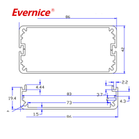 Boîtier en aluminium d'usinage CNC Boîtier d'instrument électronique Boîtier PCB Boîte de jonction