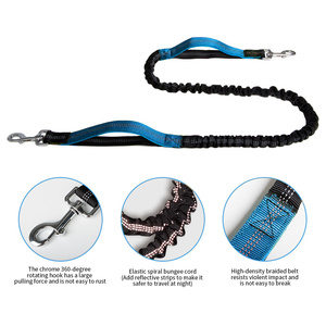 Correa de perro ajustable reflectante manos libres con cinturón Bumbag multifunción para caminar, correr, correa de nailon para mascotas - Product Image 4