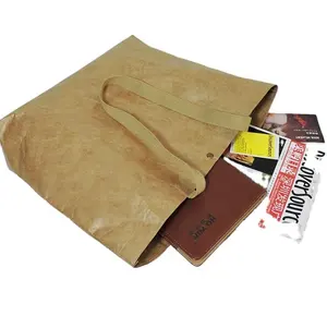 Простая Ретро Экологически чистая сумка DuPont Tyvek бумажная сумка через плечо моющиеся бумажные сумки