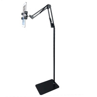 Support de sol universel en métal robuste à bras articulé flexible pour téléphone portable et tablette, idéal pour iPad Pro, à utiliser près du lit ou sur le canapé
