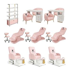 Beauty Salon Furniture <b>Set</b> Equipment Facial Spa Beauty Beds <b>Pedicure</b> Chair Salon Stool Manicure Table with Two Chairs - Product Image 1
