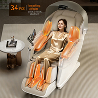Meilleur modèle 2026 – Fauteuil de massage pliable corps entier 4D 3D chauffant à roulement, zéro gravité, infrarouge, physiothérapie, modes multiples