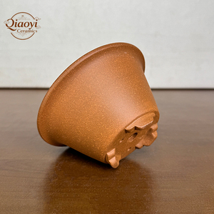 Pots à Bonsaï Yixing Ronds en Argile Violette, Petits Pots de Jardin Bohèmes <span class=keywords><strong>avec</strong></span> Drainage Supérieur, Jolis Pots à Bonsaï pour Plantes en Pot - Product Image 4